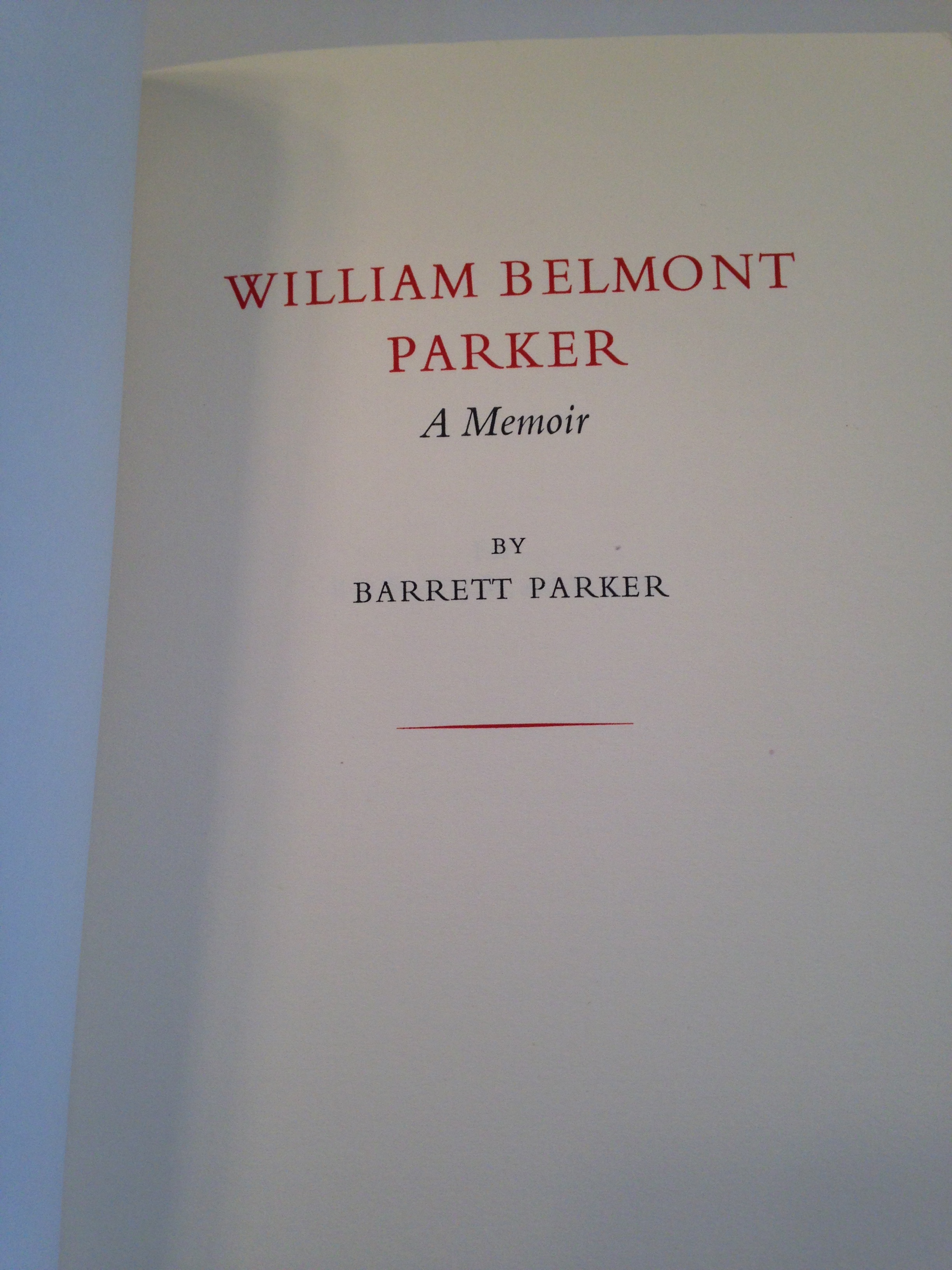 William Belmont Parker