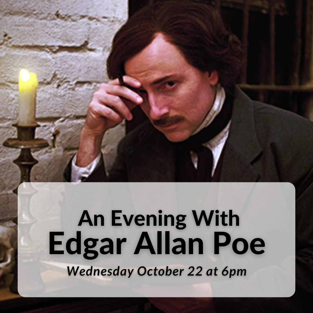 Rene' Leister With Edgar Allan Poe