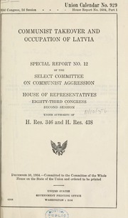 United States.Congress.House. Select Committee on Communist Aggression