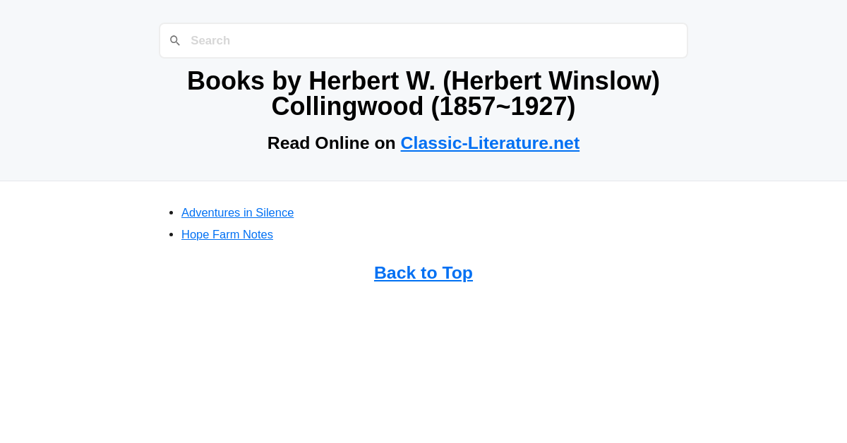 Herbert W. Collingwood