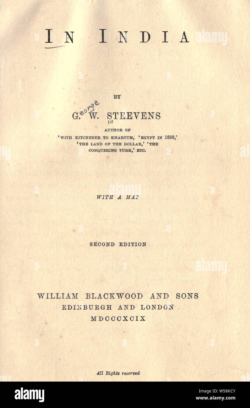 G.W. 1869-1900 Steevens